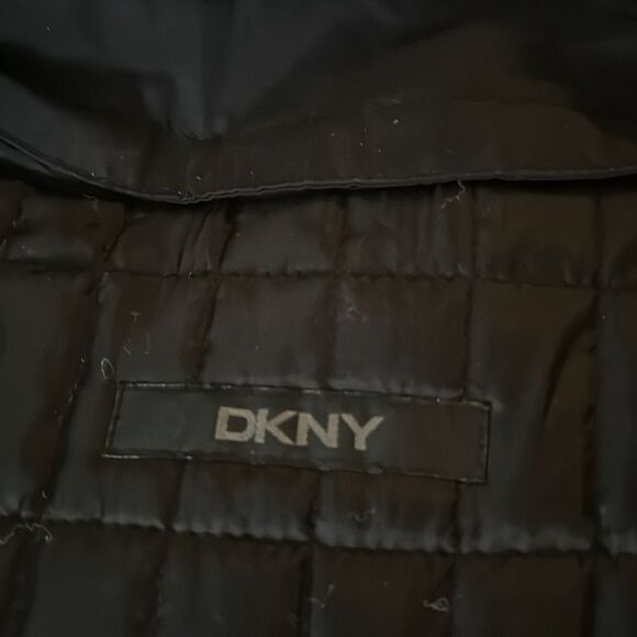 DKNY Mens Black Storm Coat with Zip Out Wool Lining & Many Pockets. Size 42R. - Picture 10 of 12